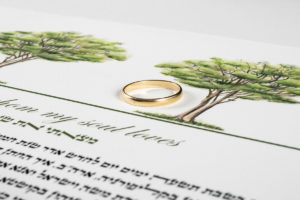 Two of a Kind Ketubah for interfaith couples
