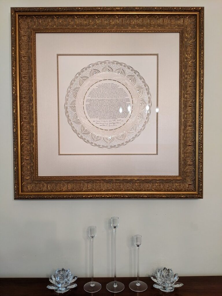 Frame and Display Your Ketubah